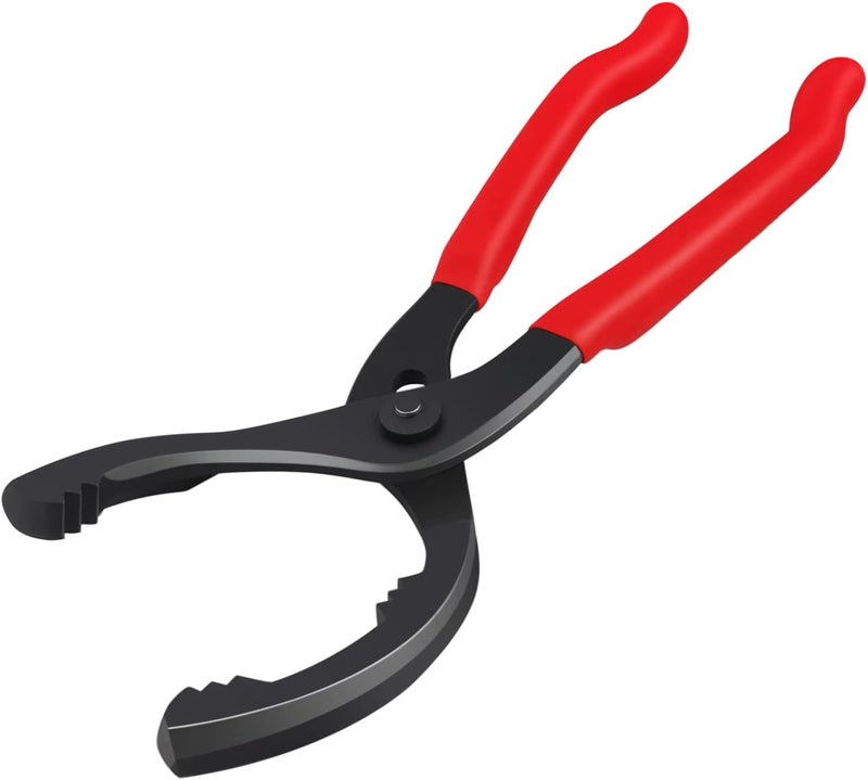 Shonee Oil Filter Wrench (L:12", Jaw Capacity: 60mm to 102mm), Automotive Oil Filter Removal Tool for Oil Change, Adjustable Fuel Filter Wrench Plier (1 Set) - Image 1
